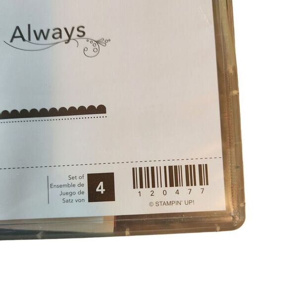 Stampin' Up! ALWAYS ELEGANT Stamp Set of 4 120477 Floral Border Scrapbooking - Picture 3 of 5
